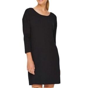 Loft Outlet NWT Lounge Black Fleece Lined Soft Warm Twist back Size Small